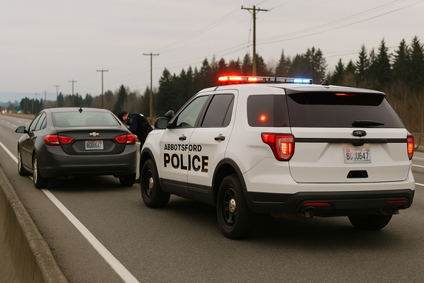 Cross-Border Incident on Highway 1: Abbotsford Police Apprehend American Individual