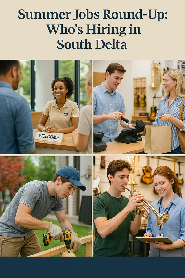 Flash: Summer Jobs Round-Up: Who’s Hiring in South Delta?