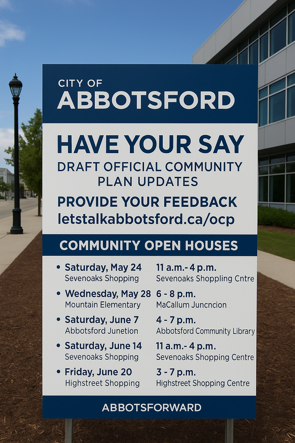 Have Your Say in Abbotsford’s Future: Public Feedback Opens for Abbotsforward 2050 Official Community Plan
