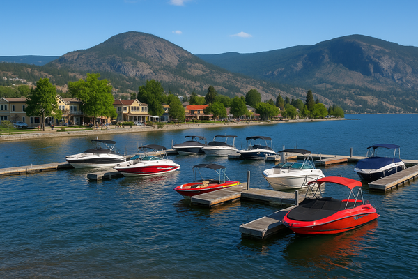 Boating into the heart of Peachland