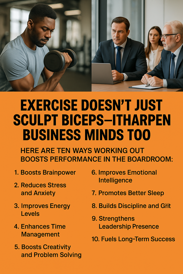 🧠 Why CEOs Sweat Before Strategy: The Surprising Link Between Fitness and Boardroom Brilliance