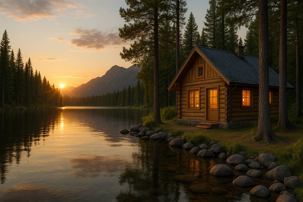 Peaceful evening at your future escape