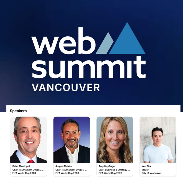 Major World Cup Panel at Web Summit Vancouver