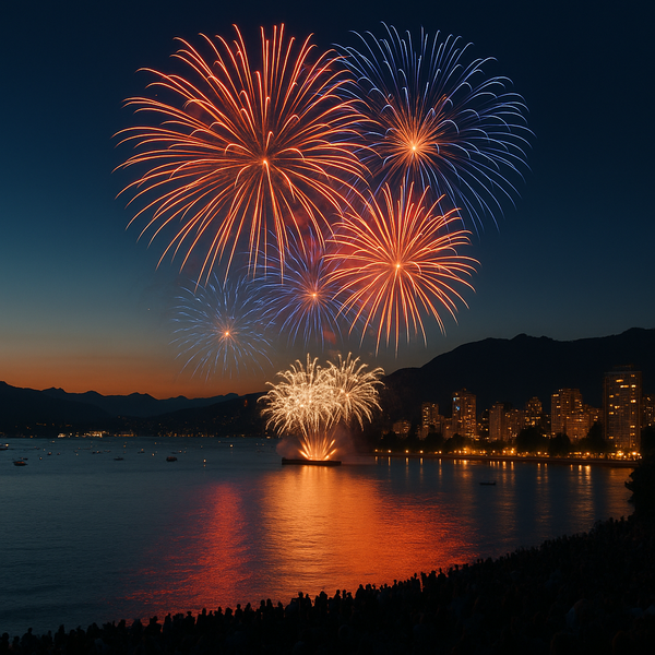 Fireworks Light Up Vancouver’s Summer Sky