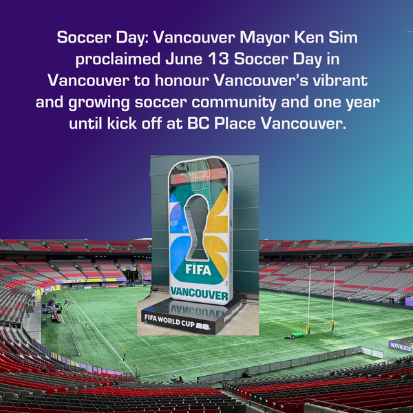 Vancouver Kicks Off FIFA 2026 Countdown Clock