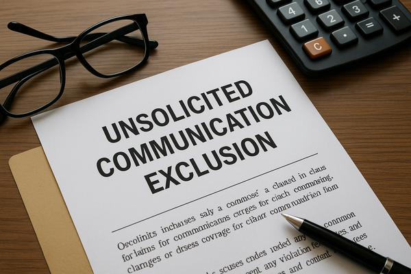 How the Unsolicited Communications Exclusion Affects Business Insurance Policies