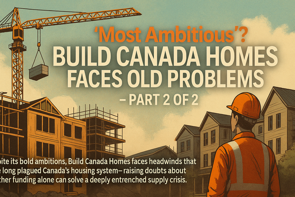 “Most Ambitious”? Build Canada Homes Faces Old Problems (Part 2)
