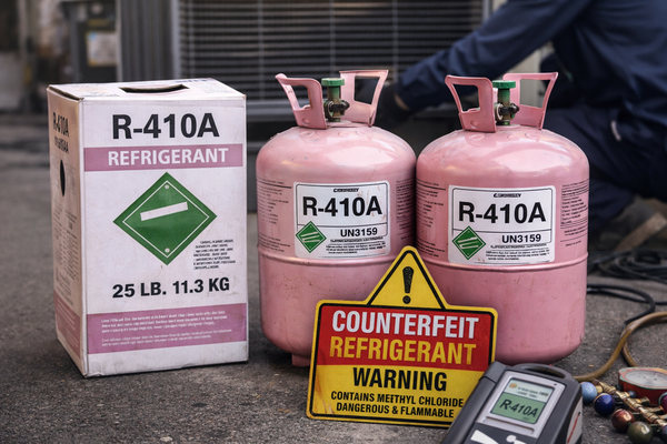 Counterfeit R-410A Refrigerant Found in Canada: What Mechanical Contractors Need to Know