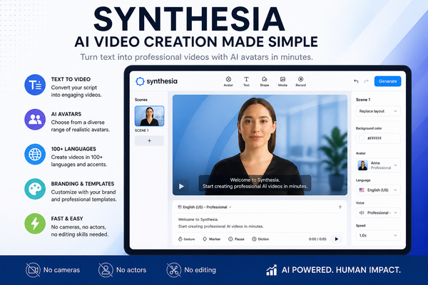Synthesia: Redefining Video Creation Through AI Innovation