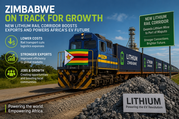 On Track for Growth: Zimbabwe’s New Lithium Rail Corridor Powers Africa’s EV Future