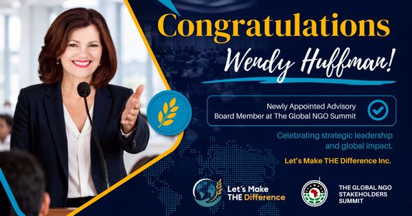 Wendy Huffman Appointed to Global NGO Stakeholders Summit Advisory Board