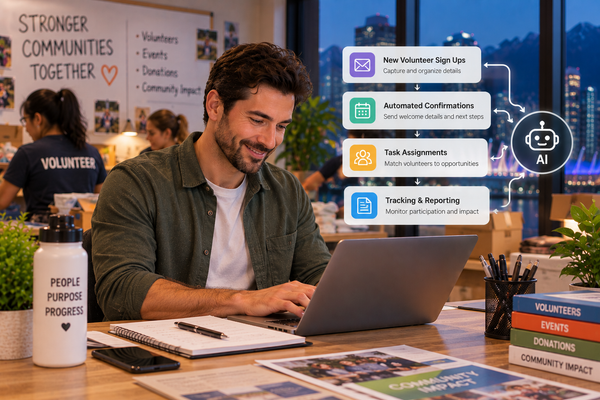 Vancouver nonprofit event organizers coordinate schedules and volunteer assignments using digital planning tools.