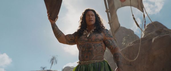Dwayne Johnson as Maui in Moana. Photo credit: Disney