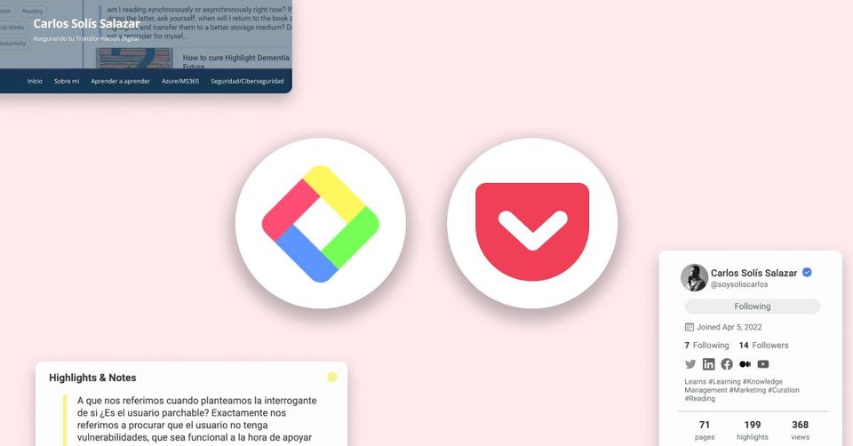 Glasp and Pocket with Carlos Solís Salazar