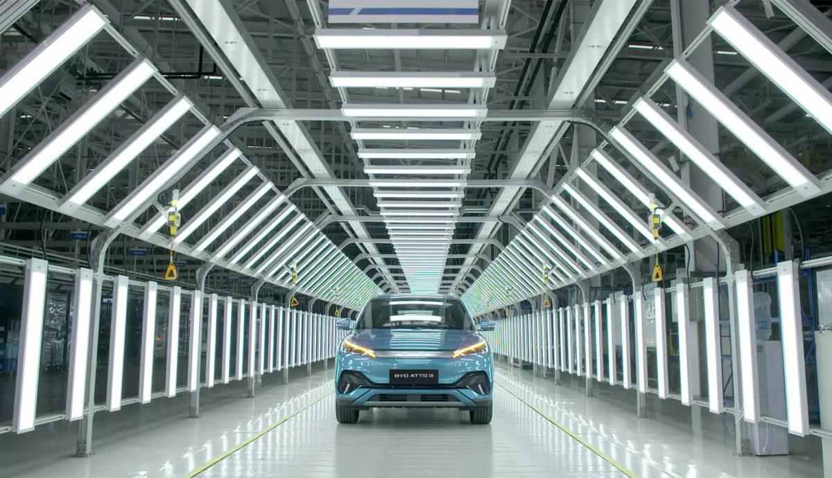 BYD ATTO 3 coming off the Production Line / Source: BYD