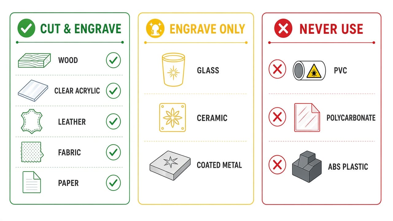 co2 laser materials guide
