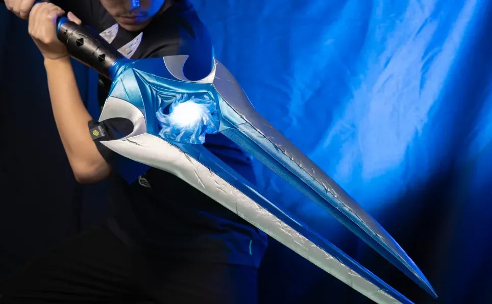 sword 3d printed using the bambu lab a2l