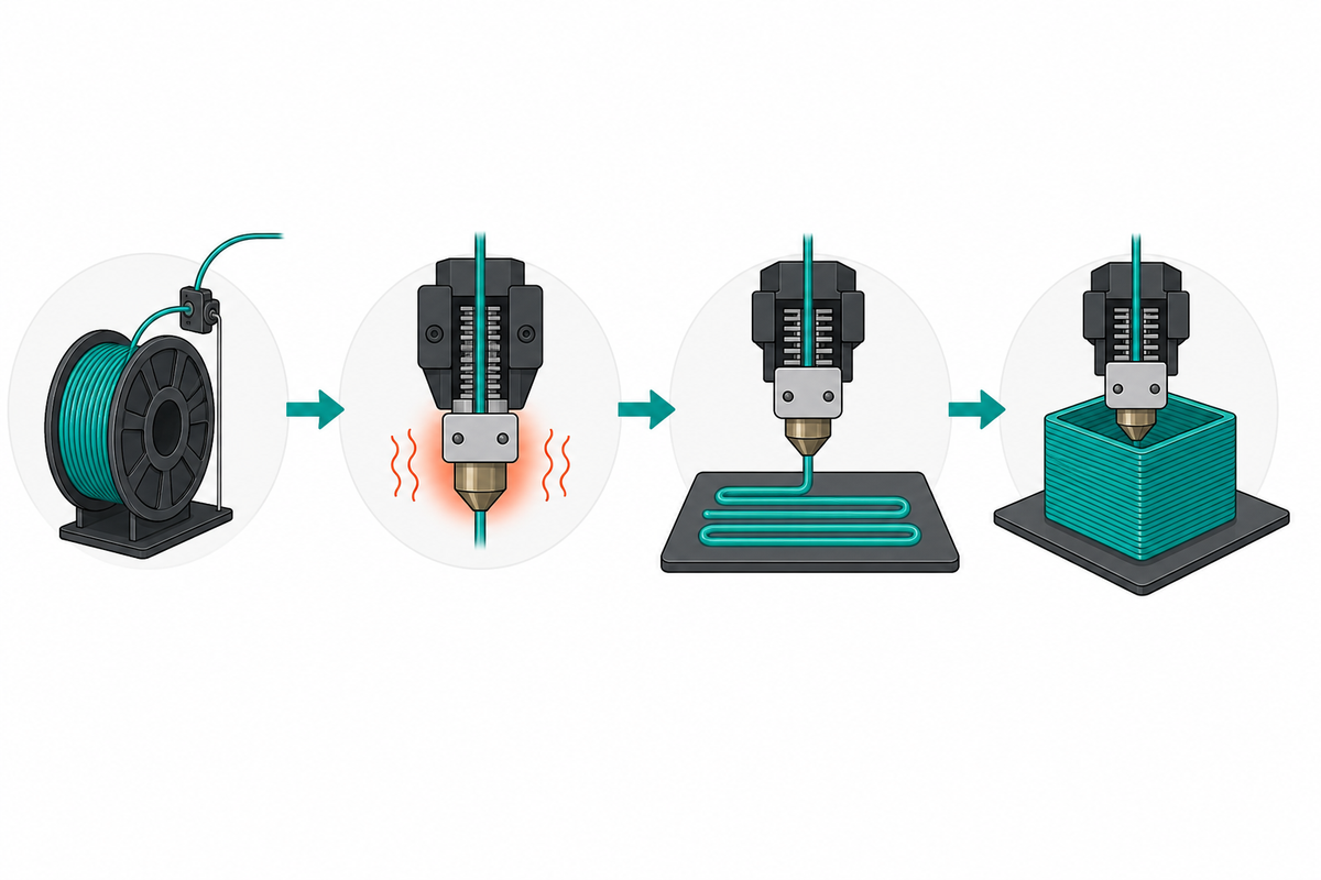 FDM 3D Printing Process