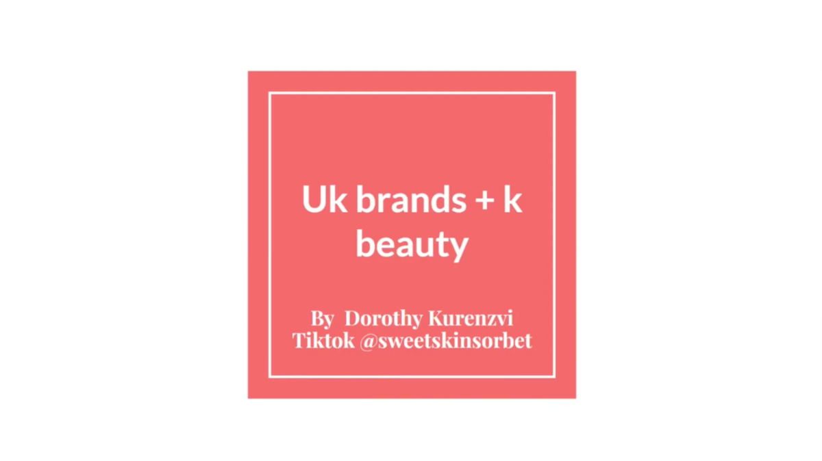 영국 틱톡커가 말아주는 k뷰티