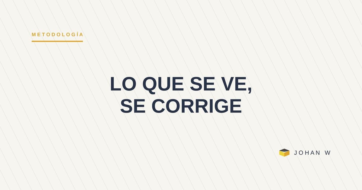 Control visual: hacer visible el problema