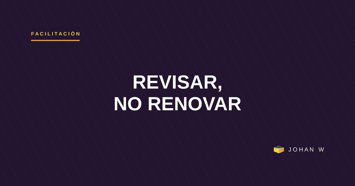 Aprobado una vez, renovado para siempre