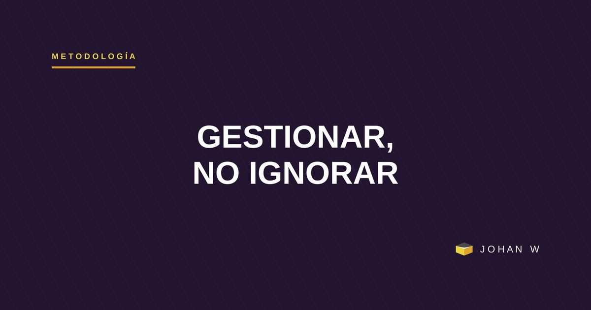 Gestionamos todo, menos la atención