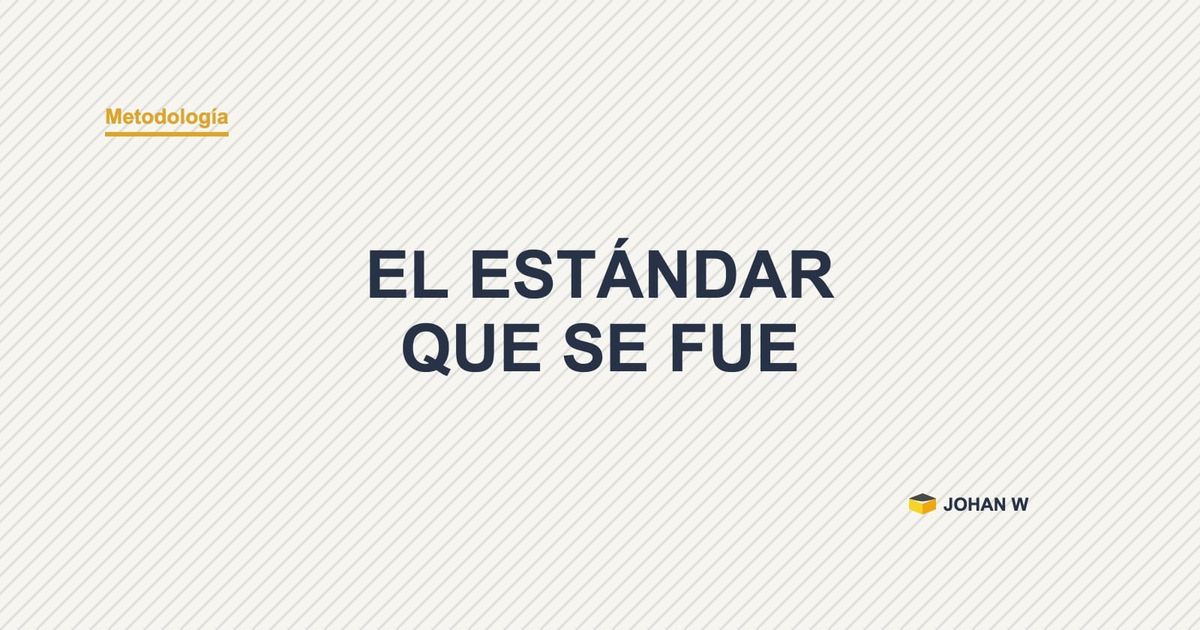 🚪 Cuando el estándar se va por la puerta con la persona