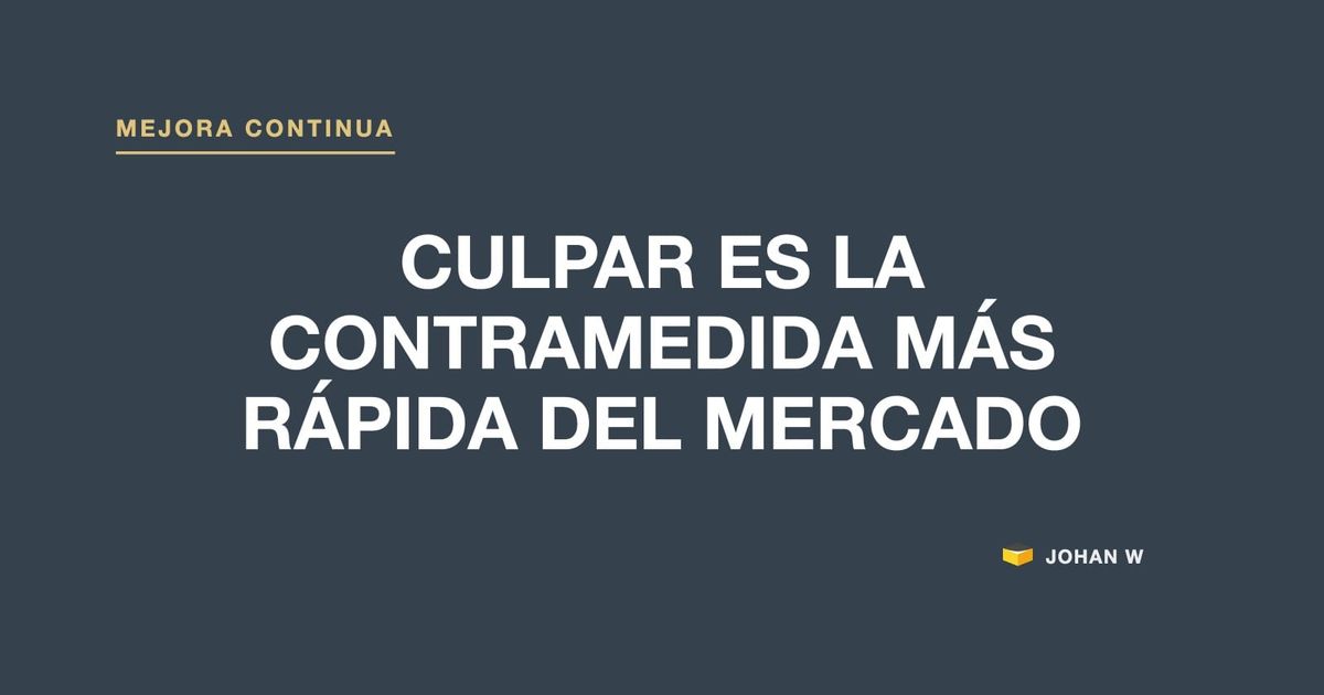 ⚡ Culpar es la contramedida más rápida del mercado