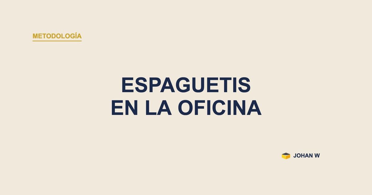 🗂️ El diagrama de espaguetis de una oficina