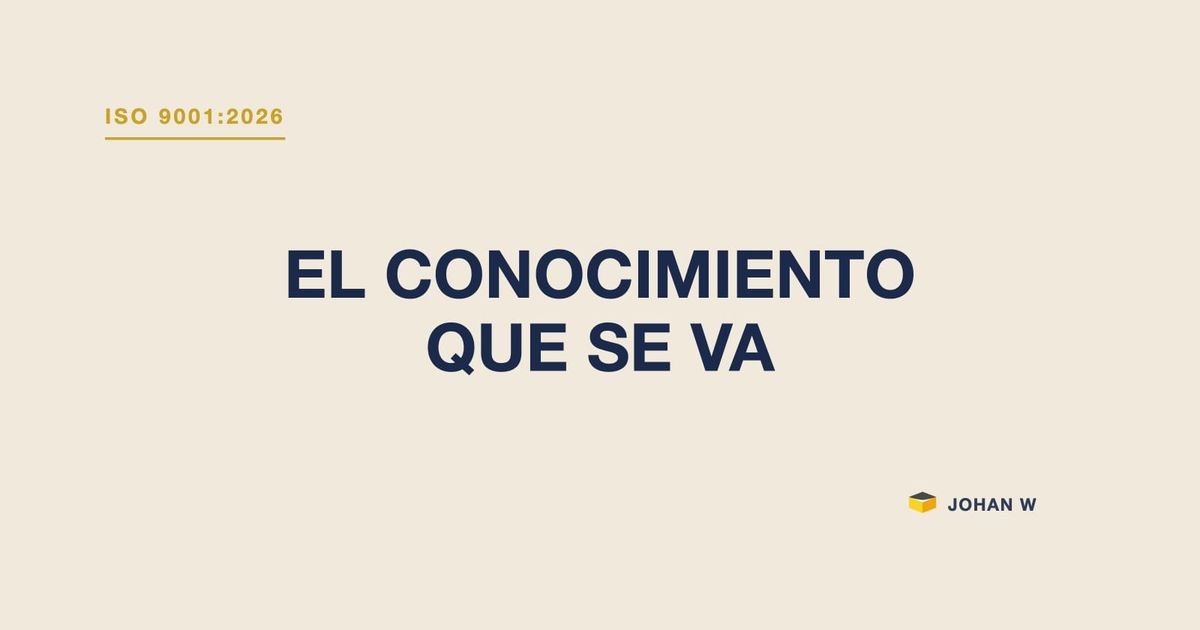 ISO 9001:2026 y el conocimiento organizativo
