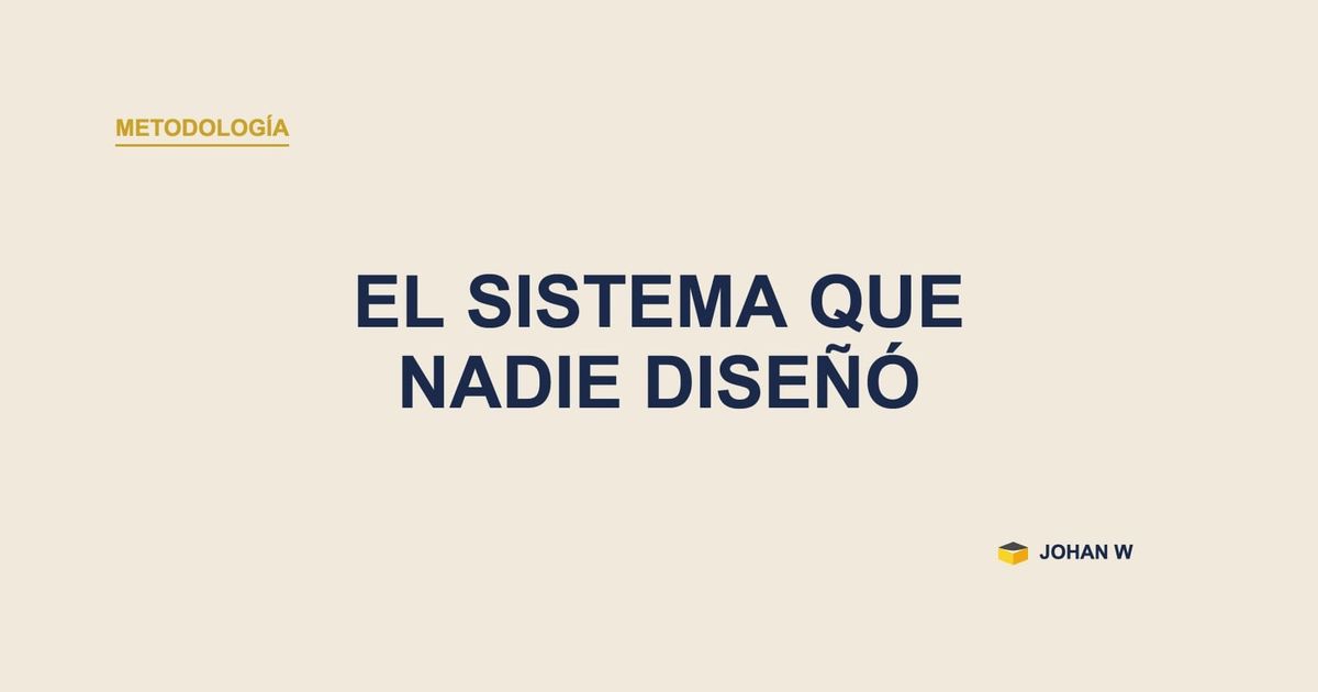 🗂️ Tu sistema de gestión ya existe, solo que nadie lo diseñó