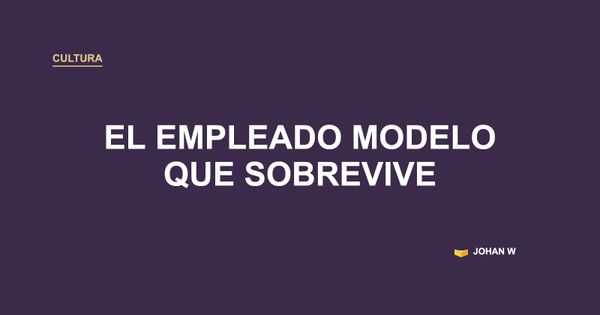 🎭 El empleado modelo que en realidad está sobreviviendo
