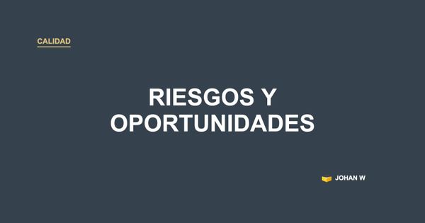 ⚖️ ISO 9001:2026 separa riesgos y oportunidades: por qué no es un cambio cosmético