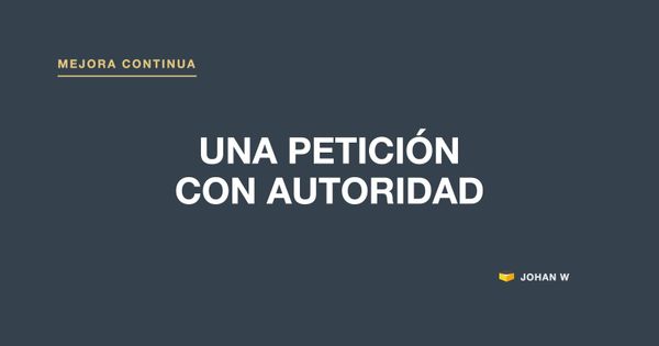 Una petición incompleta con autoridad se llama objetivo
