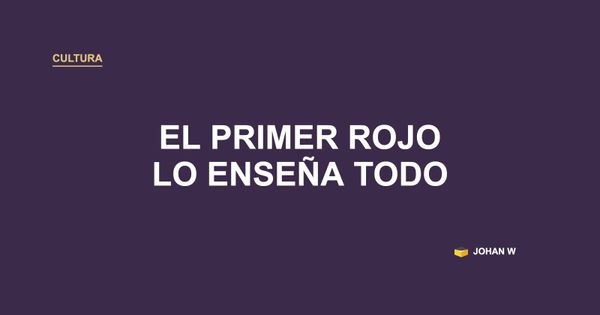 🚦 Lo que pasa con el primer rojo lo enseña todo