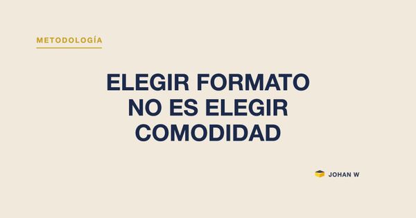 🎯 Elegir formato no es elegir comodidad: es elegir qué puede ocurrir en la sala