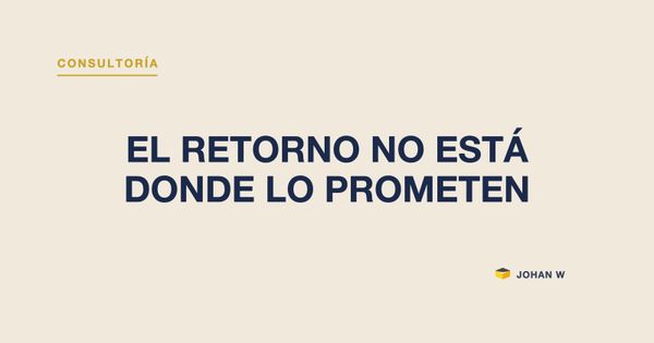 📉 El retorno de la mejora no está donde lo prometen