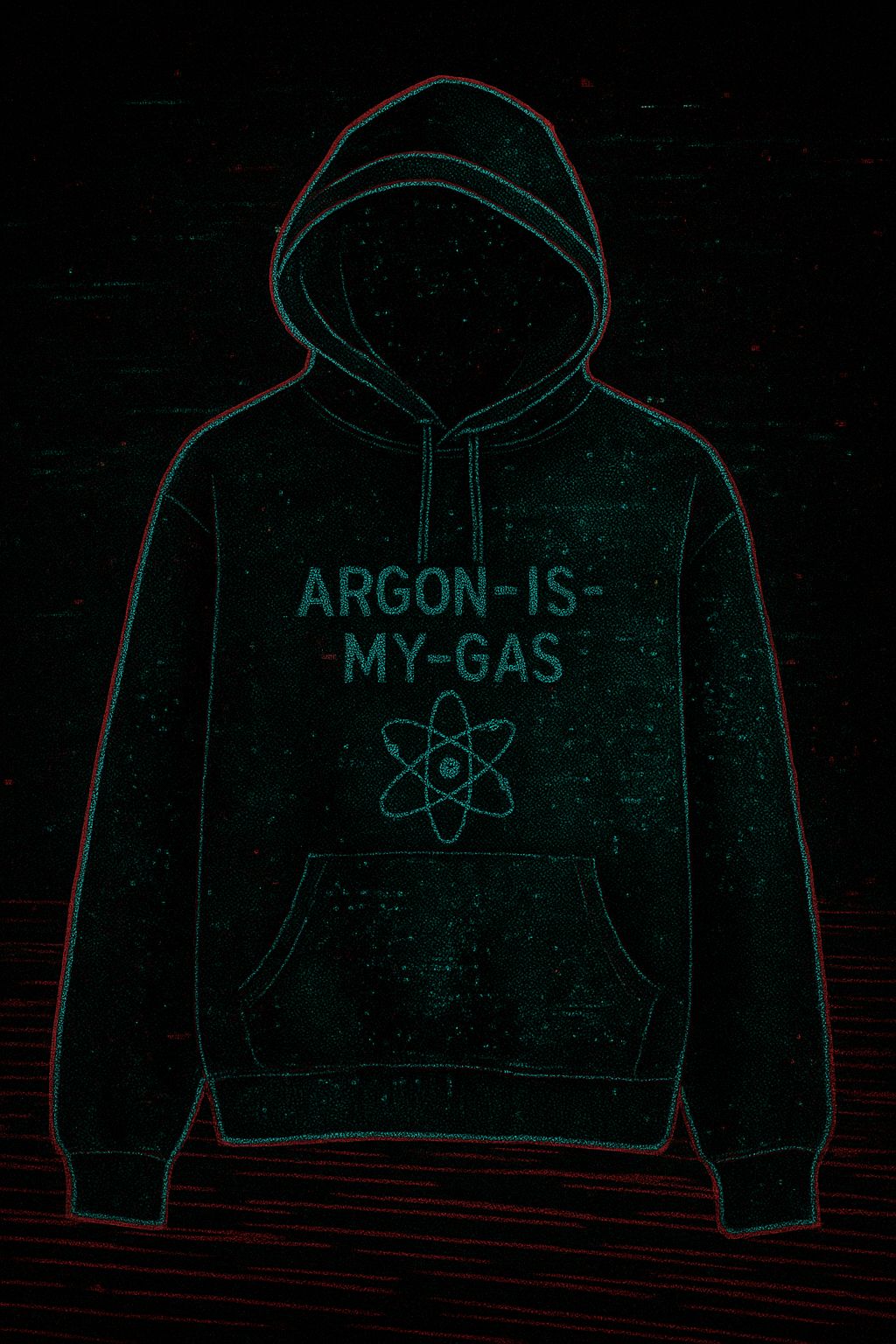 Recovered Garment — Argon Is My Gas Hoodie