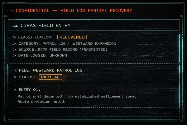 Westward Patrol Log — A Recovered Arctic Field Report