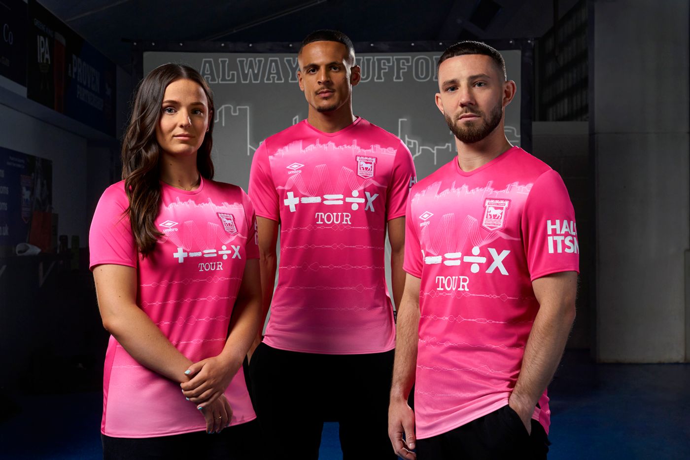 New ITFC third kit modelled by 3 players