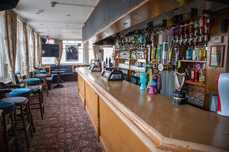 Inside the Old Times pub in Ipswich