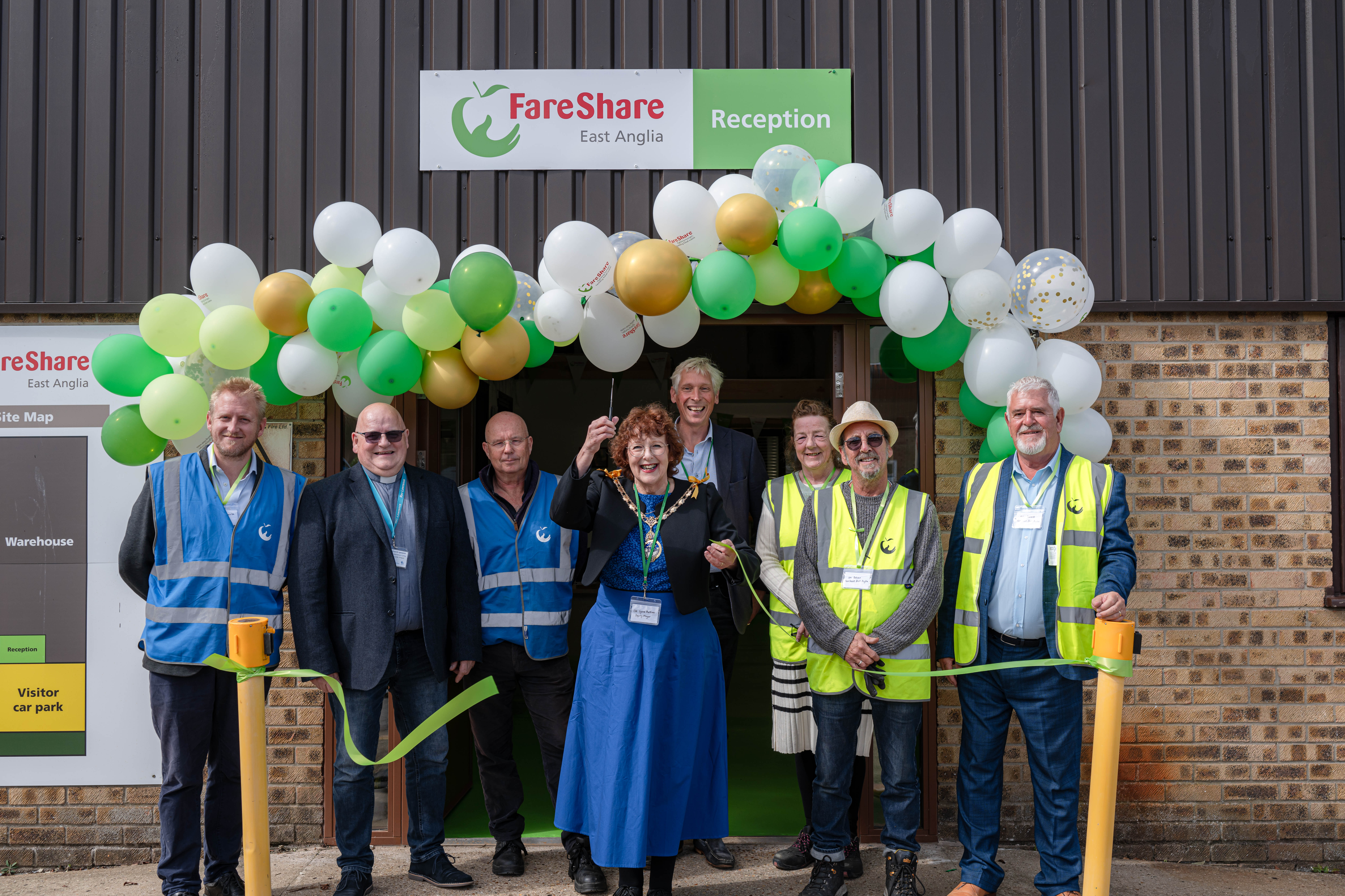 Kris Gibbon-Walsh, Rev. Lawrence Carey, Steve Dermody, Cllr Lynne Mortimer, Oliver Paul, Debbie Blacker, Les Dobson and Mike Barrett