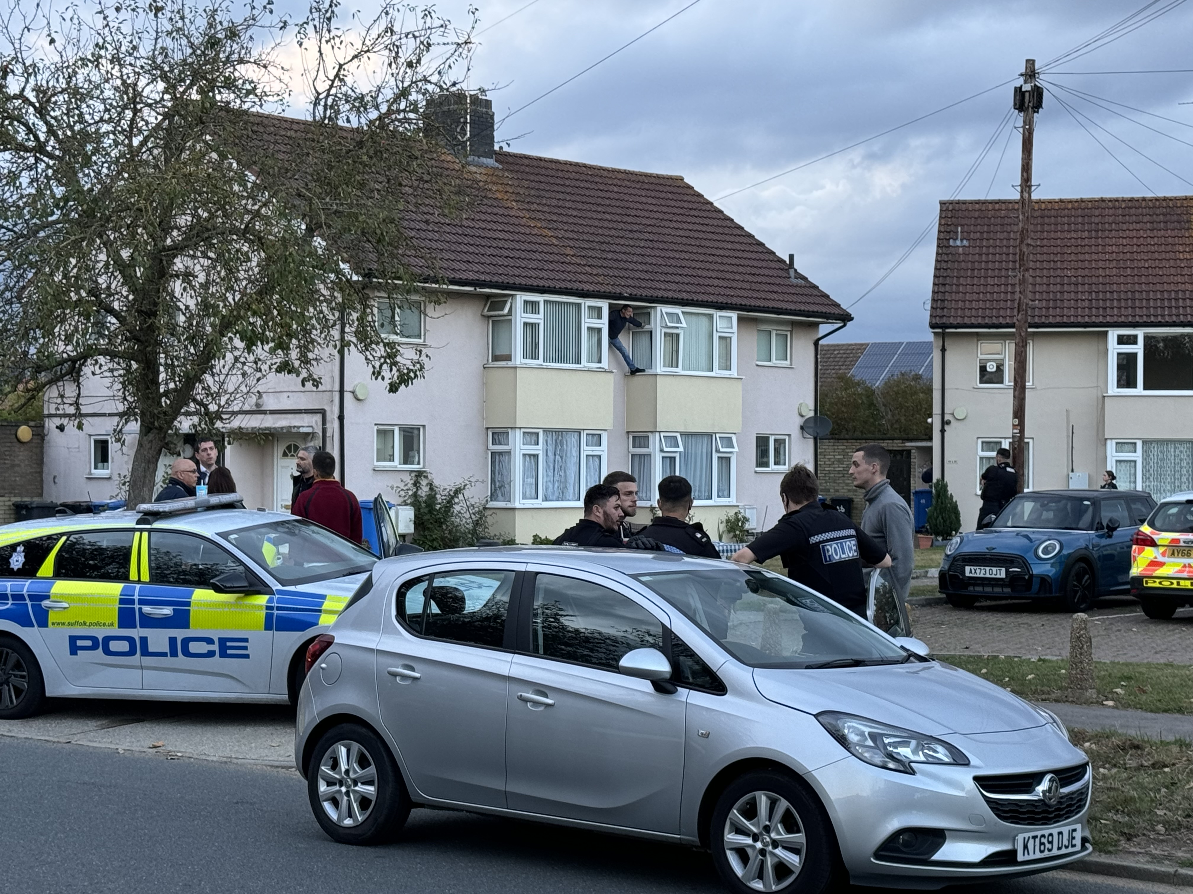 Police at the scene