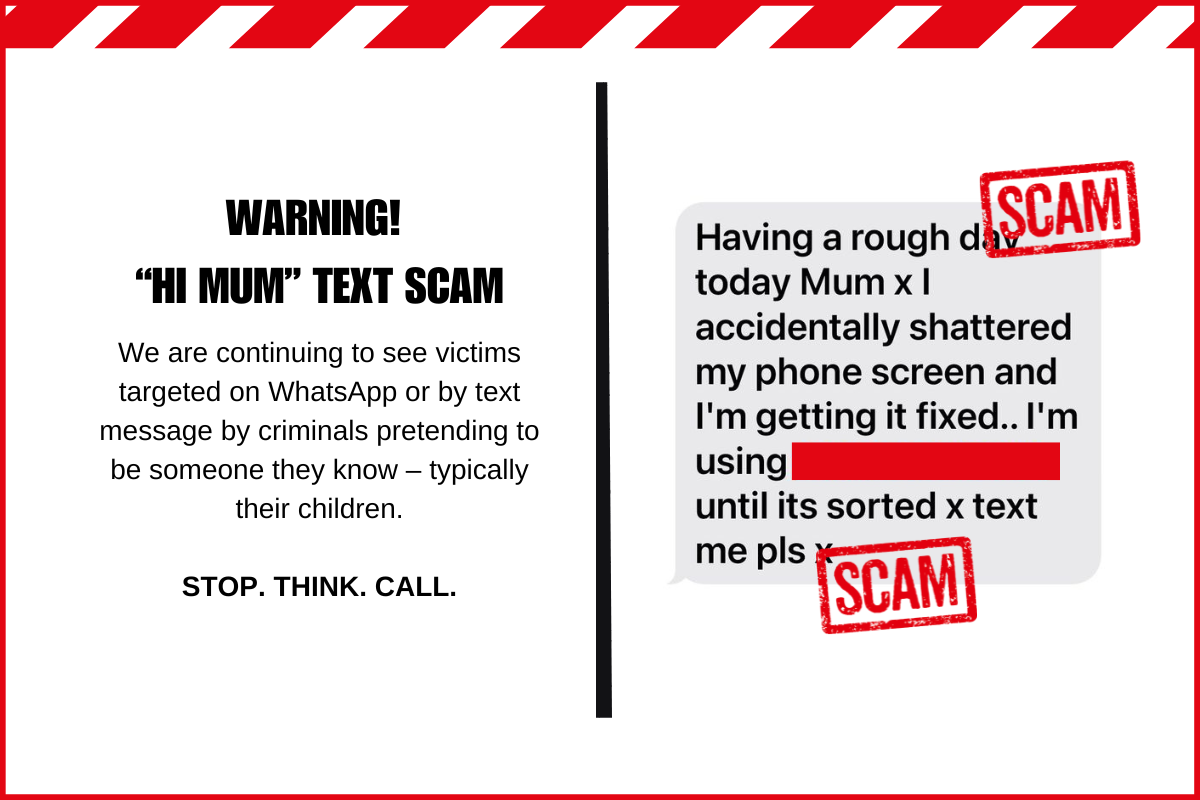 Suffolk Trading Standards advises to stop, think and call if you receive a message