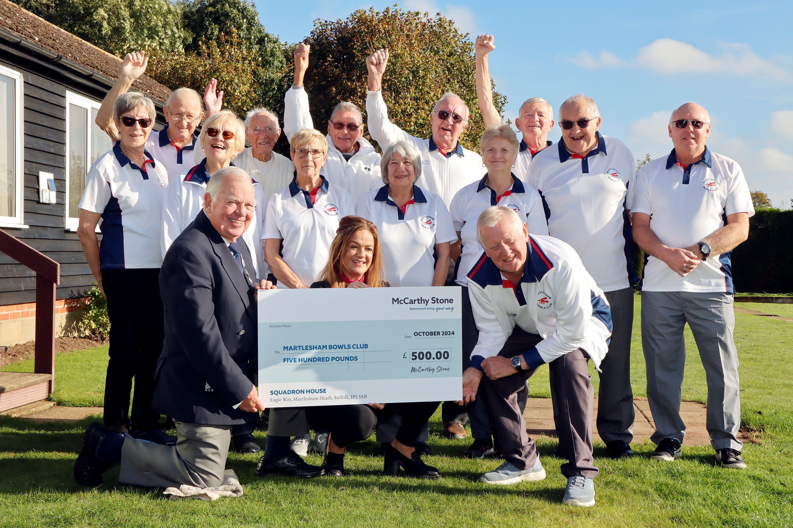 McCarthy Stone provide a helping hand to Martlesham Bowls Club