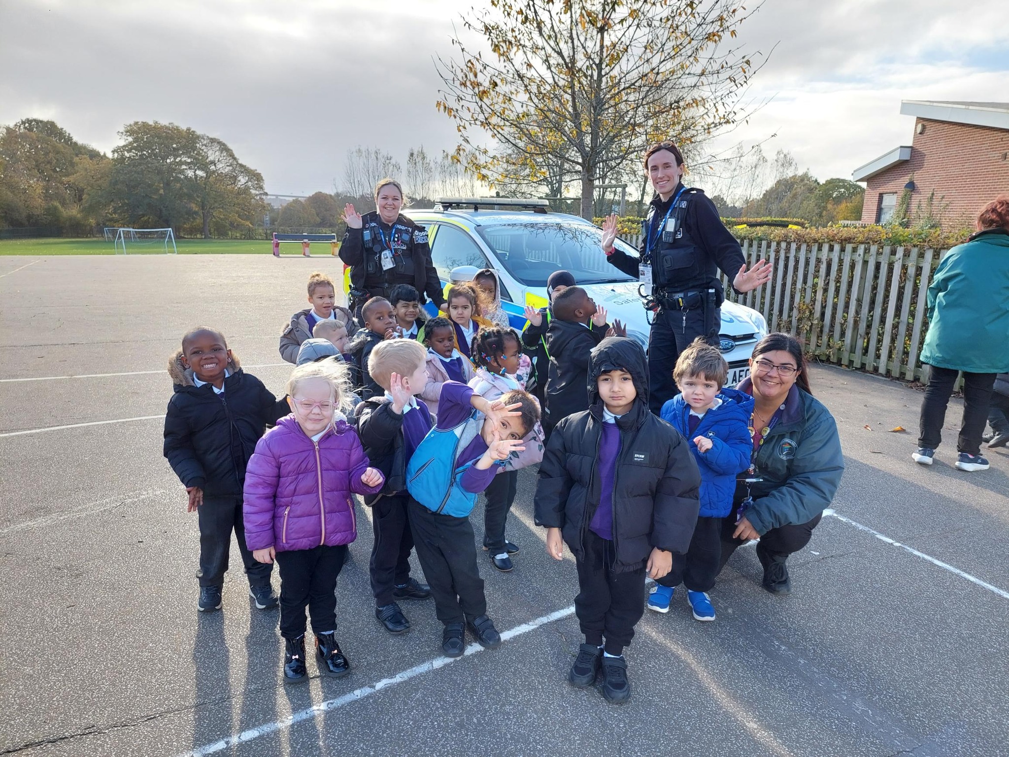 Police teach vital road safety to nursery children at Hillside Nursery