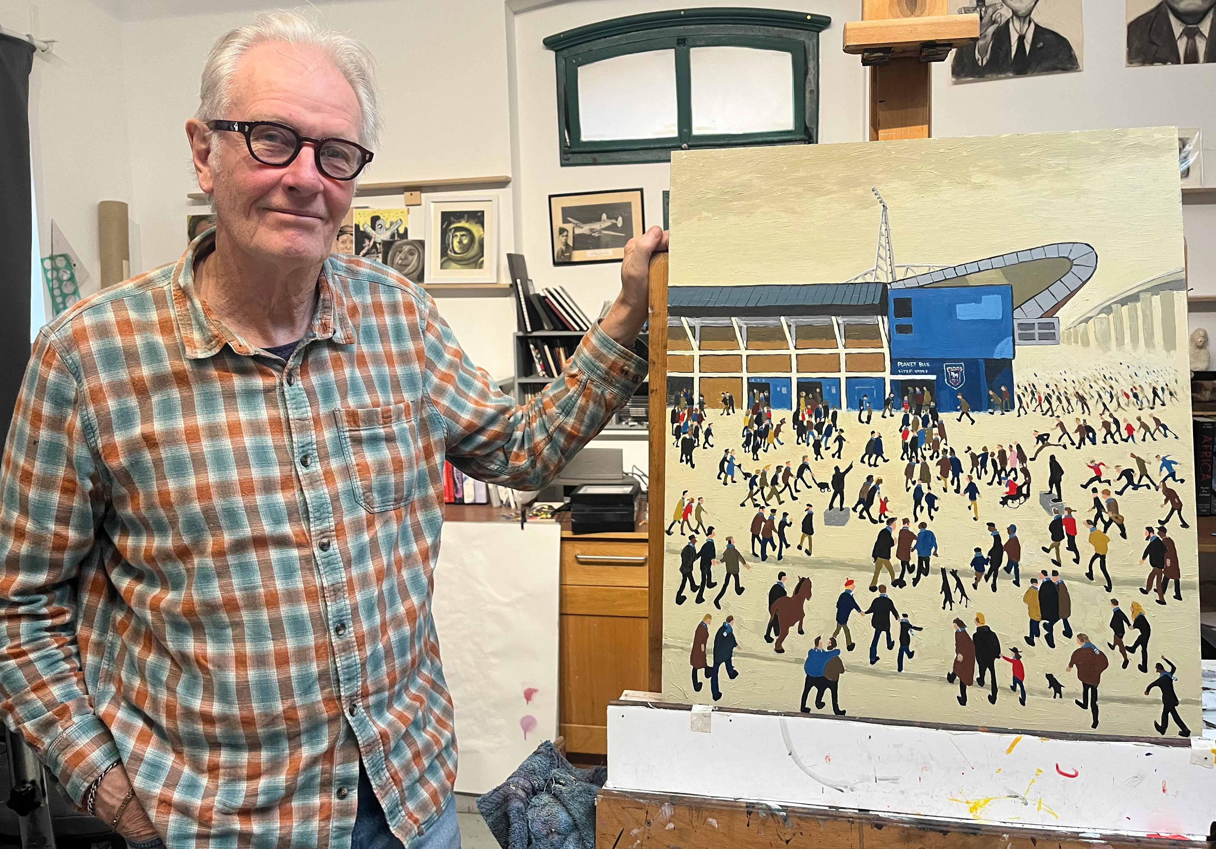 Lowry masterpiece reimagined ahead of Town's upcoming match against Manchester United