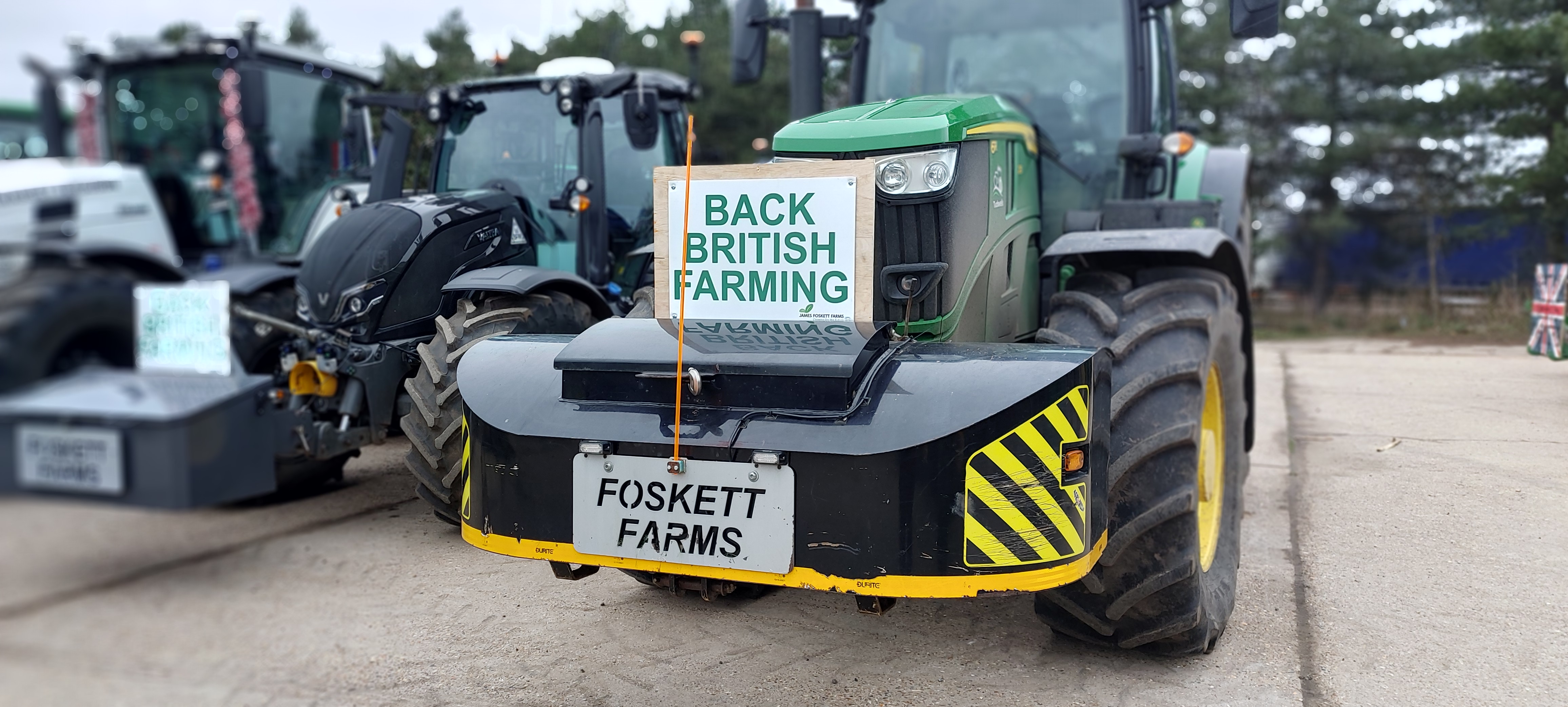 A tractor from Foskett Farms