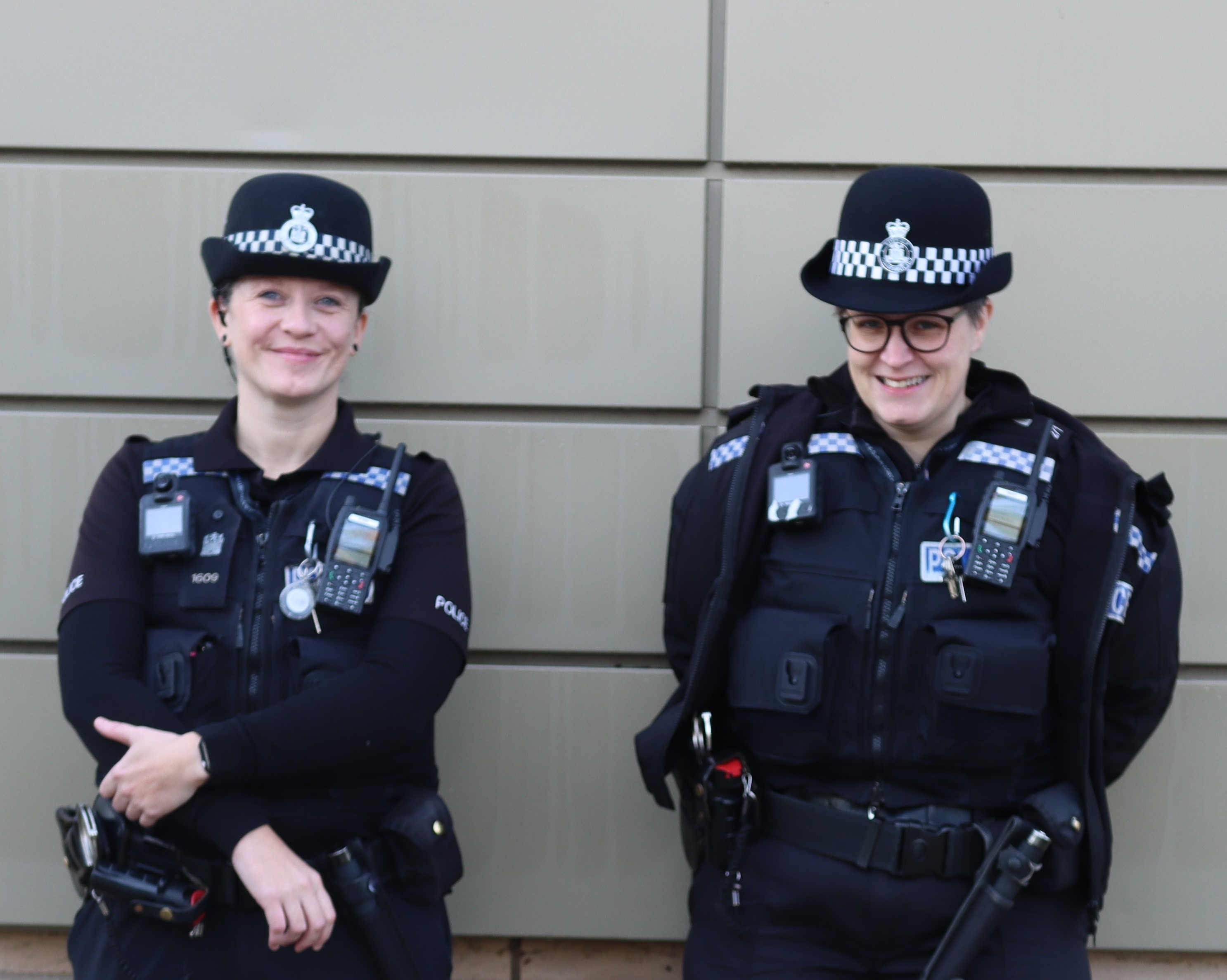 Police officers Kim Butler and Katharine Bloom