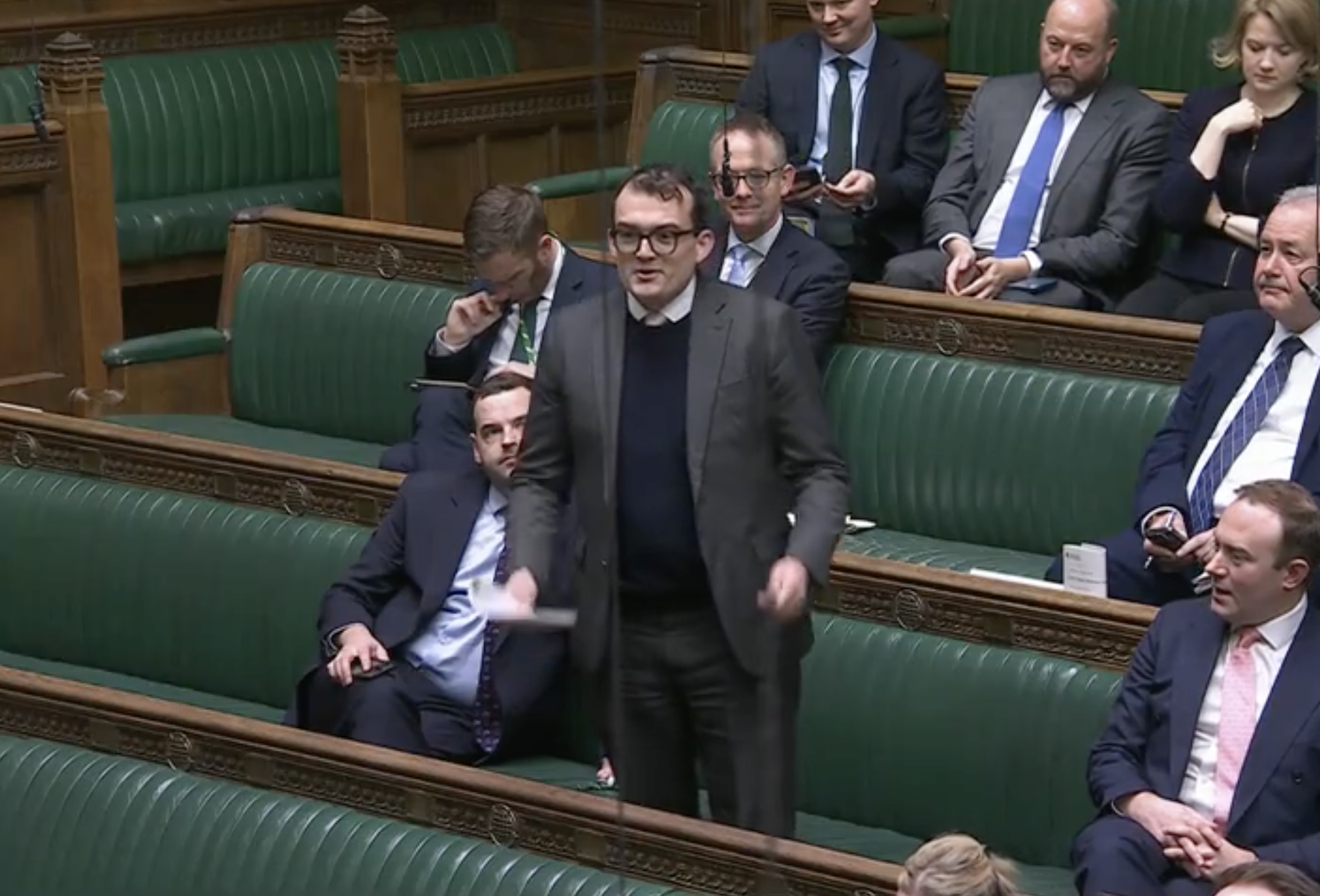 Central Suffolk and North Ipswich MP Patrick Spencer in the House of Commons